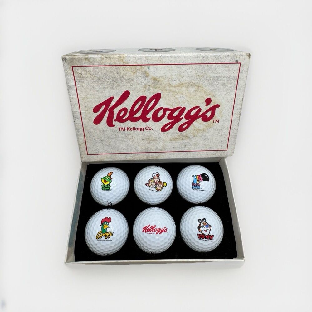 Kellogg’s TM Titleist Golf Balls Tony Tiger Toucan Sam Corny the Gang 1990s
